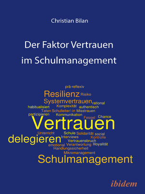 cover image of Der Faktor Vertrauen im Schulmanagement